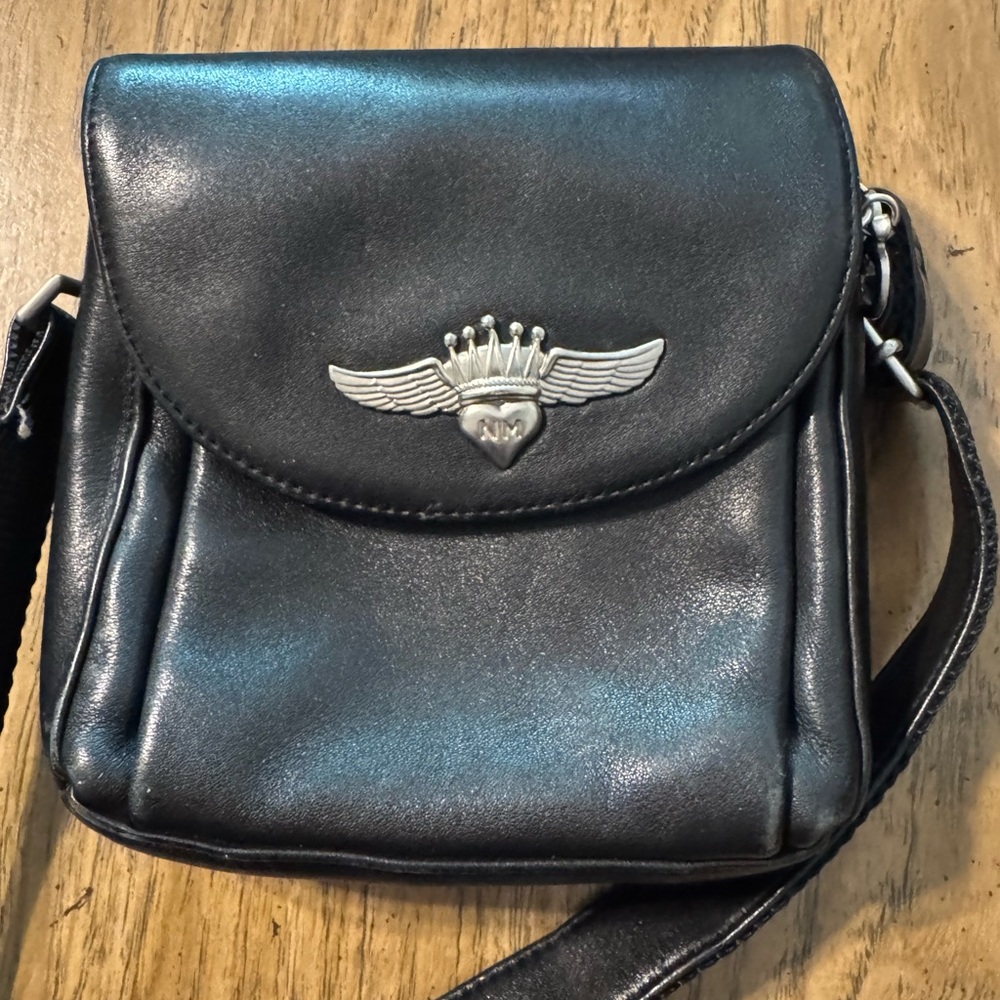 Nicole Miller Charcoal Gray Handbag